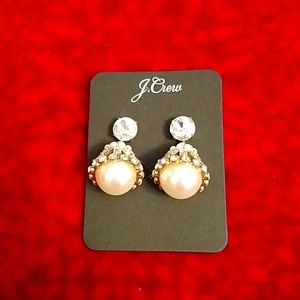 Morzine Crystal and Pearl  Earrings